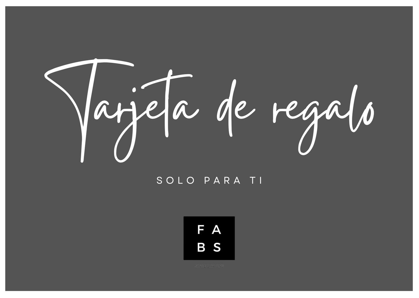 Gift Card/ Tarjeta de Regalo - FABS