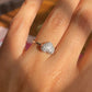 Anillo de corazón de Plata 925 para dama anillo de promesa, joyería minimalista
