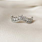 Anillo de corona con circonia de plata 925 100%, joyería de plata clásica para mujer, regalo de boda y Navidad